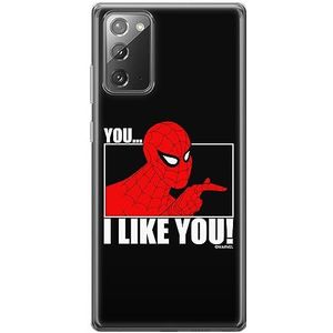 ERT GROUP Coque de téléphone portable pour Samsung GALAXY NOTE 20 Original et sous licence officielle Marvel motif Spider Man 034 adapté à la forme du téléphone portable, coque en TPU