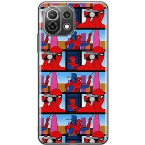 ERT GROUP Coque de téléphone portable pour Xiaomi 11 LITE 4G / 11 LITE 5G Original et sous licence officielle Marvel motif Spider Man 038 adapté à la forme du téléphone portable, coque en TPU