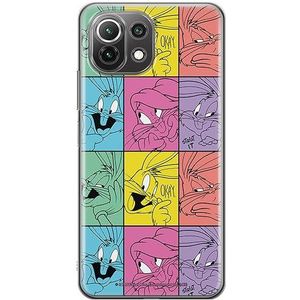 ERT GROUP Coque de téléphone portable pour Xiaomi 11 LITE 4G / 11 LITE 5G Original et sous licence officielle Looney Tunes motif Bugs 026 adapté à la forme du téléphone portable, coque en TPU