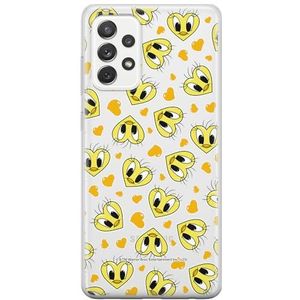 ERT GROUP mobiel telefoonhoesje voor Samsung A52 5G / A52 LTE 4G / A52S 5G origineel en officieel erkend Looney Tunes patroon Tweety 017, gedeeltelijk bedrukt