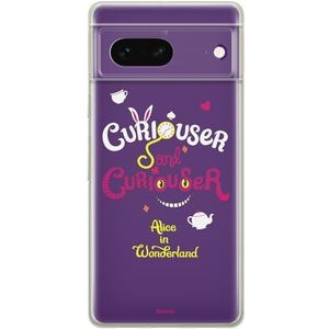 ERT GROUP Mobiele telefoonhoes voor Google PIXEL 7 Origineel en officieel gelicentieerd Disney-motief Alice 009 perfect aangepast aan de vorm van de mobiele telefoon, TPU-hoes