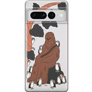 ERT GROUP Mobiele telefoonhoes voor Google PIXEL 7 PRO Original en officieel gelicentieerd Star Wars-motief Chewbacca 006 perfect passend bij de vorm van de mobiele telefoon, gedeeltelijk bedrukt