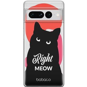 ERT GROUP Coque de téléphone portable pour Google PIXEL 7 PRO Original et sous licence officielle Babaco motif Cats 004 parfaitement adapté à la forme du téléphone portable, partiel imprimé
