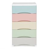 Ladekast met wielen - 5 uittrekbare lades - 75x27x39 cm