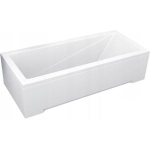 Plazan Modern badpaneel 80x52cm wit glans