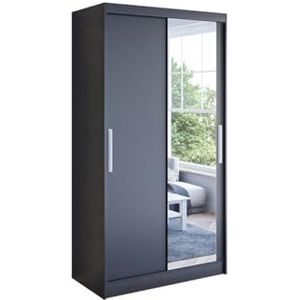 Moderne Entreegarderobe - Met 4 Haakjes, 1 Deur En 2 Laden - Met Bankje En Open Planken Zwart