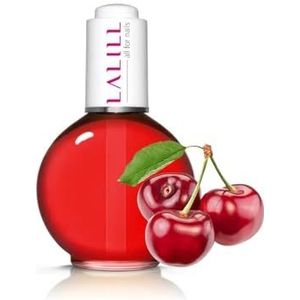 LALILL Nagelriemolie 75ml - Kersen nagelverzorging olie - Nagelolie verzorging voor nagels nagelriemen - SPA Manicure Nagel Design handen - Veganistisch - Met pipet