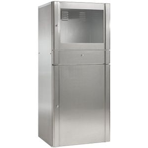 Roestvast stalen pc-kast, beschermingsklasse IP32, h x b x d = 1600 x 700 x 590 mm