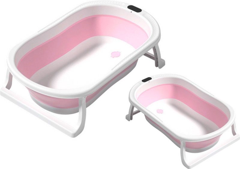 Ruimtebesparend Opvouwbaar Babybad - Roze - Compact Opbergbaar