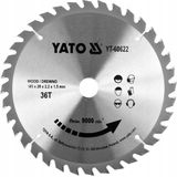 YATO Cirkelzaagblad Ø185 mm - 36 T - binnendiameter 20 mm