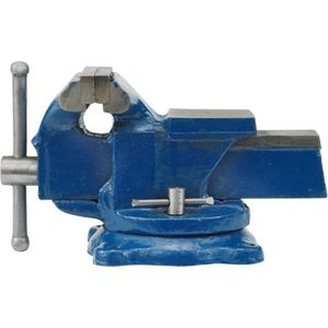 VOREL-Bankschroef-met-draaivoet-150-mm-blauw