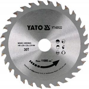 YATO cirkelzaag voor hout met węglikiem wolfraam 40T 190x16mm (YT-60633)
