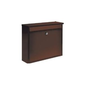 VOREL Brievenbus met 2 sleutels - Bruin - 310x360x100 mm