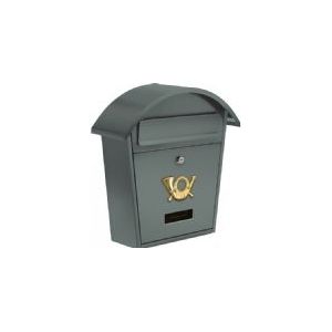 VOREL Brievenbus Grafiet met 2 sleutels - 380x320x105 mm