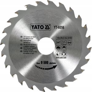 YATO Cirkelzaagblad Ø160 mm - 24 T - binnendiameter 30 mm
