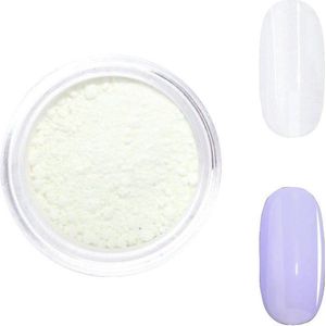 DRM Nageldecoratie Poeder UV Neon Wit #01