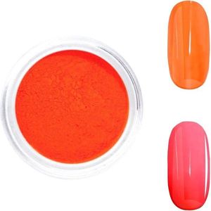 DRM Nageldecoratie Poeder UV Neon Oranje #06