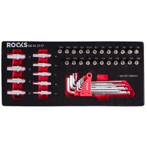 Rooks Doppenset Torx &amp; Hex, 42-Delig