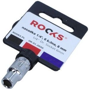 Rooks Dop 1/4, 6-Kant, 6 mm