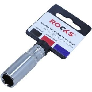 Rooks Dop 1/4, 6-Kant, 11 mm, Lang