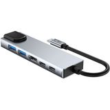 Tech-Protect - HB02 - Hub - Space Grey - 6-in-1 - HDMI 4K