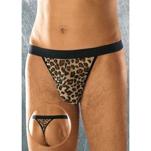 SoftLine Collection | Sexy transparente heren string panterprint | korting | sale S t/m L S t/m L