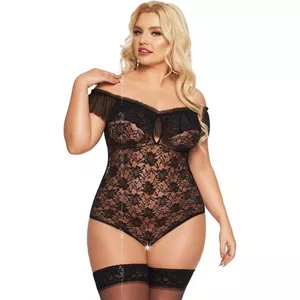 sexy lingerie voor grote maten CHOUBAGUAI Sexy lingerie set grote maat plus size beha set sexy lingerie  set 2-delige Criss Cross Lace BH en Brief-BU, 4XL : Amazon.nl: Kleding,  schoenen & sieraden main image 0