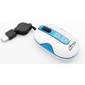 Media-Tech CRYSTAL Swarowsy Optische USB Muis blauw/wit MT1059B