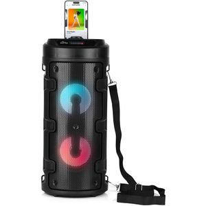 Media-Tech PARTYBOX Boombox draagbare luidspreker Bluetooth Speaker FM-radio & MP3-speler & karaoke KEG (30 watt)
