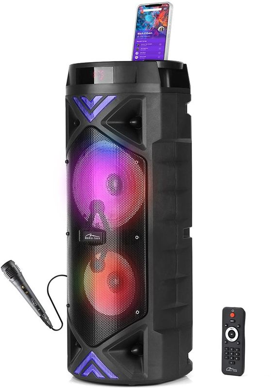 Media-Tech - FUNBOX KEG PRO - Draagbare Luidspreker - Zwart - Bluetooth 5.0 - 50W RMS