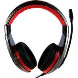 Media-Tech - MT3574 Nemesis - Gaming Headset - Rood - Zwart - Bedraad