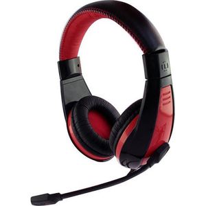 Media-Tech - MT3574 Nemesis - Gaming Headset - Rood - Zwart - Bedraad
