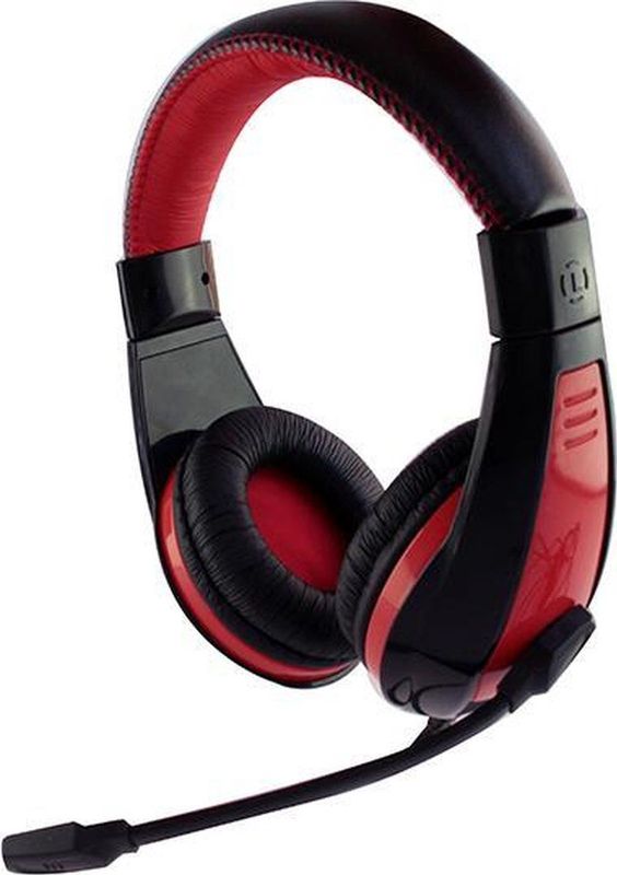 Media-Tech - MT3574 Nemesis - Gaming Headset - Rood - Zwart - Bedraad