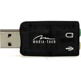 Media-Tech - VIRTU 5.1 MT5101 - Geluidskaart - Zwart - USB