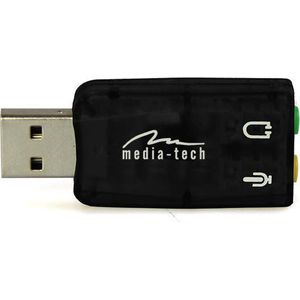 Media-Tech - VIRTU 5.1 MT5101 - Geluidskaart - Zwart - USB