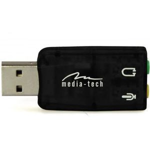 Media-Tech VIRTU 5.1 USB, is the perfect 3D Surround sound card voor PCs en laptops,