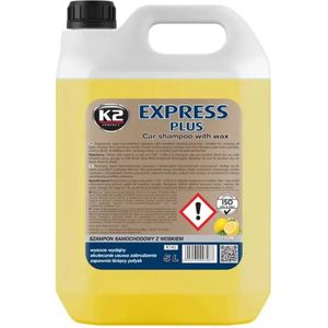 Autoshampoo K2 Express Plus jerrycan 5 liter wax geur citroen autowasmiddel