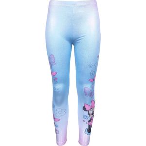 Blauwe meisjesleggings met glitters Minnie Mouse
