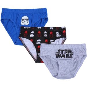 Ondergoedset: grijs, blauw, zwarte jongensslipjes - STAR WARS