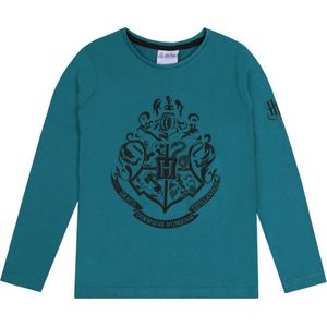 Donkergroene Harry Potter meisjesblouse met lange mouwen