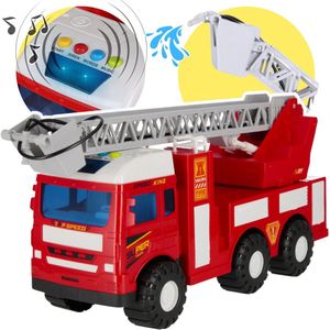 Brandweertruck met frictie met licht en geluid