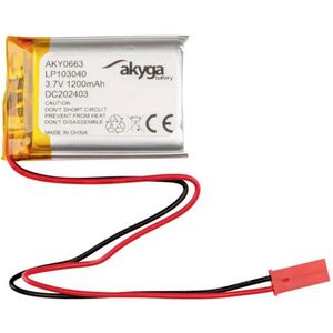 Akyga LP103040 Accupack Batterijgrootte: Speciaal LiPo 3.7 V 1200 mAh