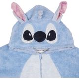 Disney - Stitch - Damessweatshirt - Blauw - Capuchondeken - Snuddie - Lang - Ritssluiting