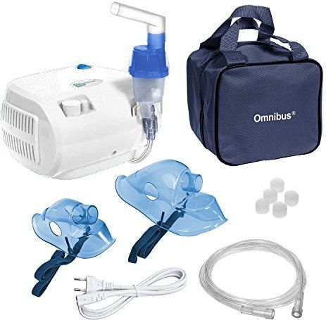 Omnibus - Inhalator - Neusinhaler - Voor volwassenen en kinderen - Met 2 maskers / reservefilters - Wit