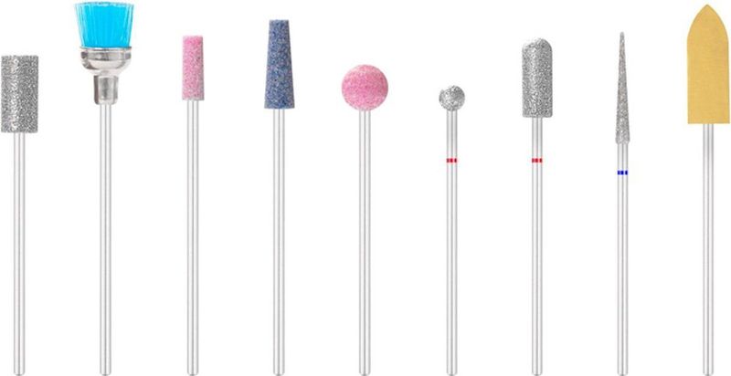 DermaSyis Opzetstukken Freesmachine 9-delige Set