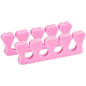 TENEN/ VINGERSPREIDERS PER 10 stuks roze