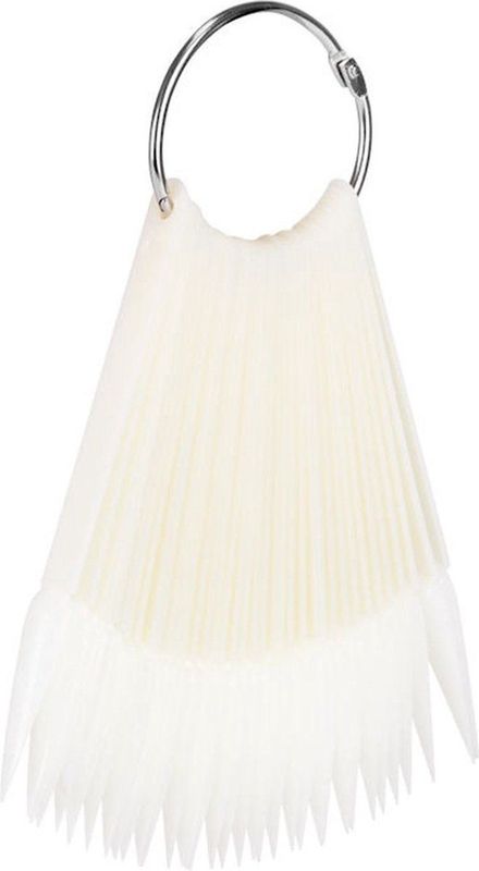 DermaSyis - Nagel Sjabloon Waaier - Cirkel - 50 Tips - Melkkleurig