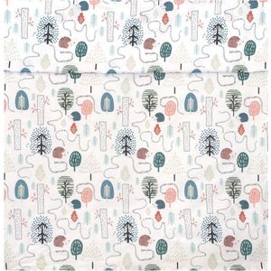 MamaLoes Amy Animal Forest Green 100 x 150 cm Ledikantlaken 81917