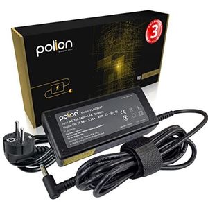 Polion PRO oplader, voeding 65W voor laptops HP 19.5V 3.33A 4.5 * 3.0mm pin, o.a. voor Compaq 14, 15, Chromebook 14, Envy 13, 14, 15, 17, Omen 15, Pavilion 10-E, 11, 13, 14, Spectre 13, Stream 14