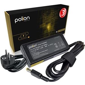 Polion PRO oplader, voeding 65W voor laptops Lenovo 20V 3.25A SlimTip, o.a. voor G50, G70, V110, V310, Z41, Z50, Z51, Z70, Flex, IdeaPad 300 305 500 S210 S500 U330, Yoga 11e, ThinkPad L4500 T440